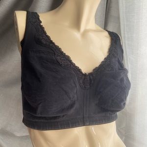 38H Voglio camila black wireless bra poor/bad condition